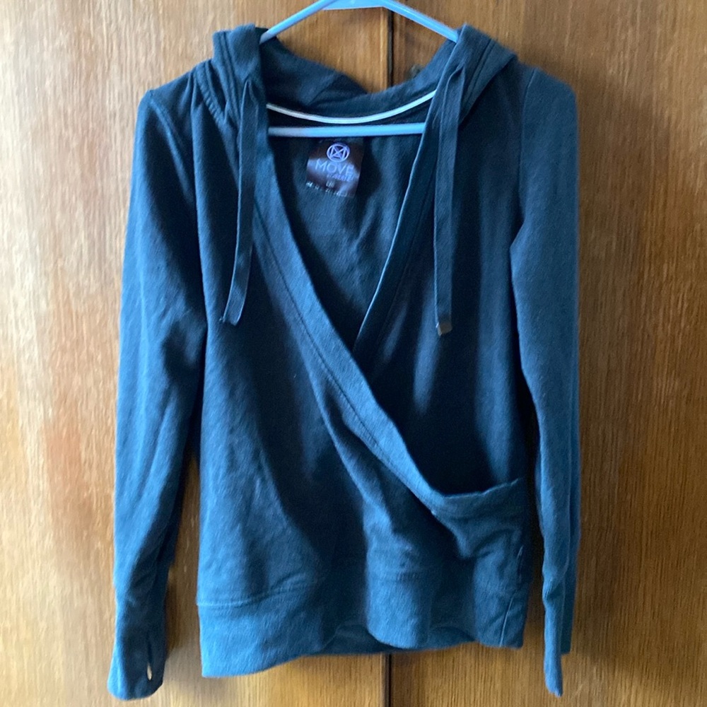 Blue thumb hole hoodie